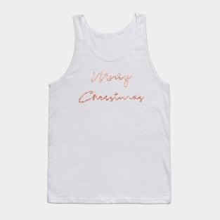 Merry Christmas - rose gold Tank Top